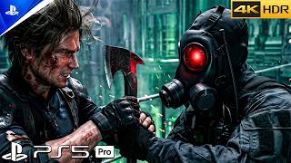 HUNK &amp; ELITE SOLDIERS Vs LEON Full Boss Fight on (PS5 PRO) | Realistic ULTRA MAX Graphics [4K 60FPS]