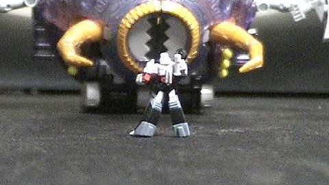 Transformers Megatron meets Unicron stop motion