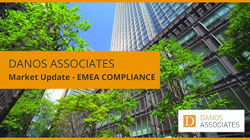 EMEA Compliance Hiring Market Update - Danos Associates, May 2022