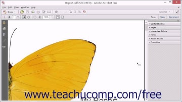 Methods of Securing a PDF - Adobe Acrobat XI Training Tutorial Course