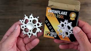 Multi tool Snowflake 23 Tools In One and it is a Fidget Spinner Review