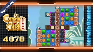 Candy Crush Saga Level 4878 - Nightmarishly Hard Level - No Boosters