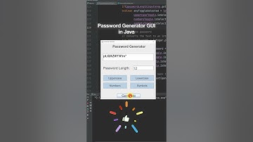I made a password generator in java 🔑