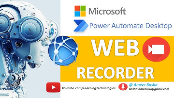 Power Automate Desktop : Web Recorder