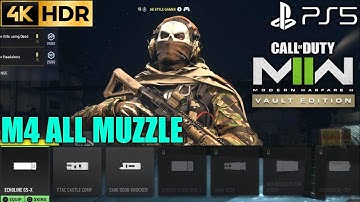 Vault Edition MW2 M4 All Muzzle | Modern Warfare 2 Vault Edition M4 Muzzles|PS5 MW2 Vault Edition M4