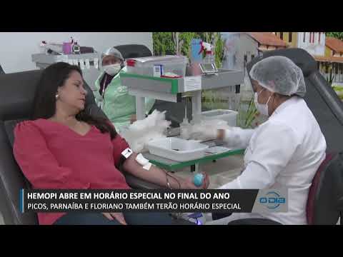 HEMOPI abre em horário especial no final do ano no interior do Estado 29 12 2023
