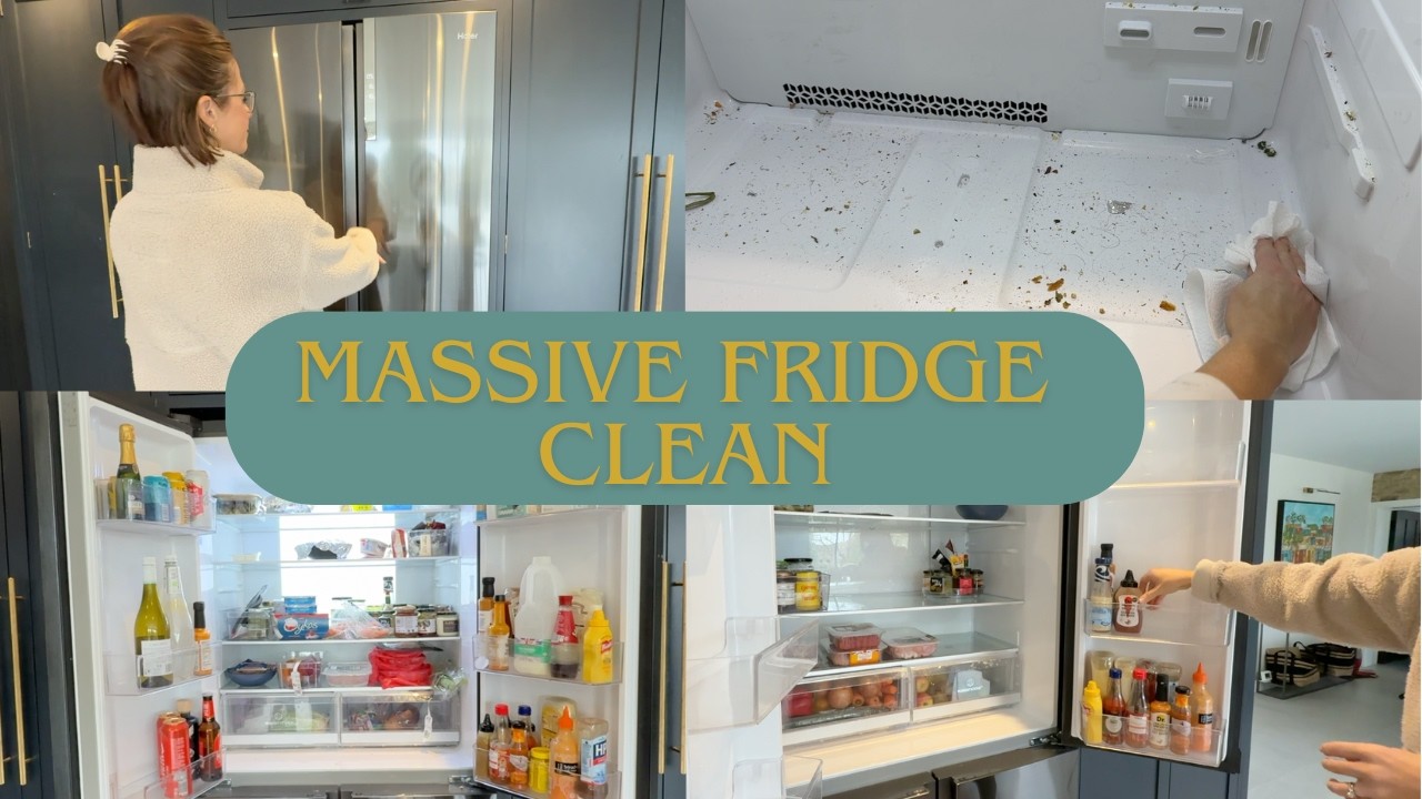 HOW TO ORGANISE YOUR FRIDGE -  CLEAN MY DISGUSTING FRIDGE WITH ME | Kerry Whelpdale