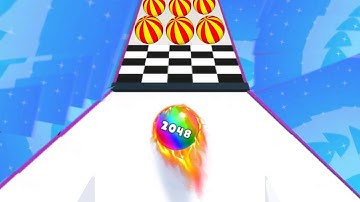 Ball Run 2048 | 2048 ball 3d video games Trailers walkthrough Android, iOS All Levels