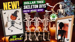 I Bet You've NEVER Seen These Dollar Tree SKELETON DIYs! 💀