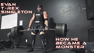 Evan T-Rex Singleton Worlds Strongest Man Athlete Background And Deadlift Training