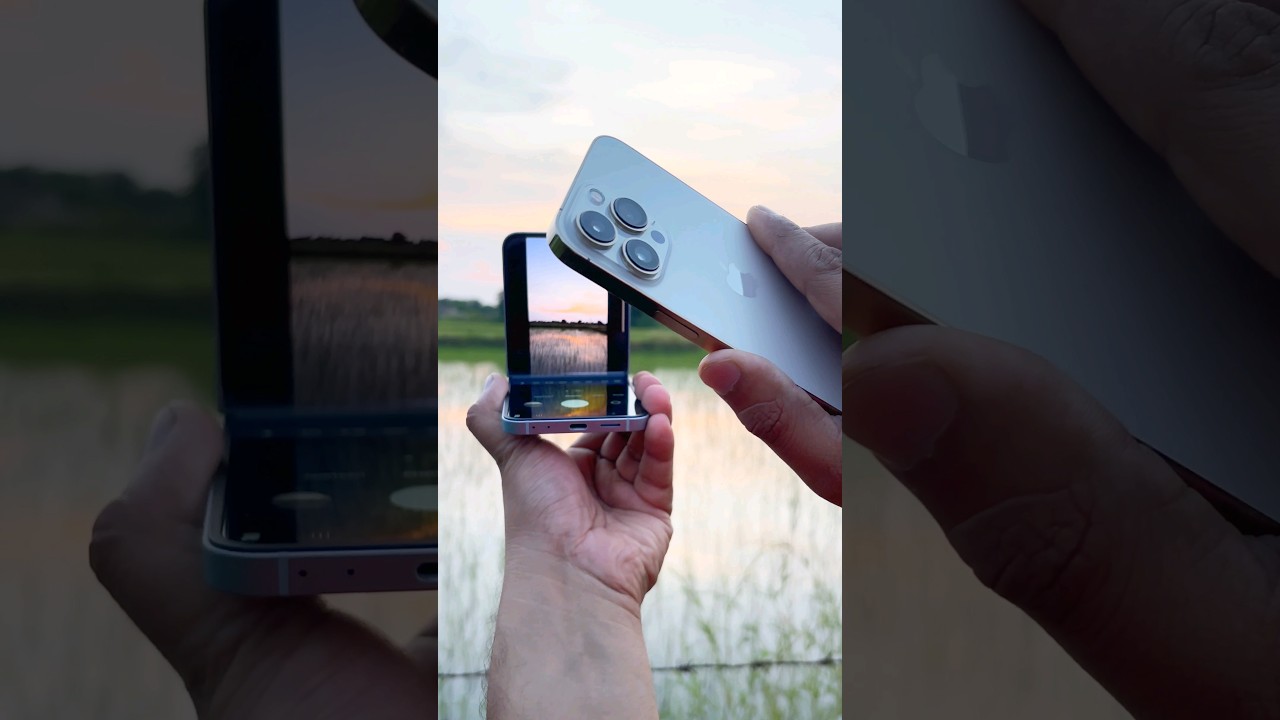 Samsung Z Flip 6 vs Iphone 13 Pro Camera Test 