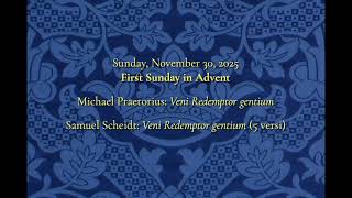 Prelude and Postlude for November 30, 2025 (First Sunday in Advent)