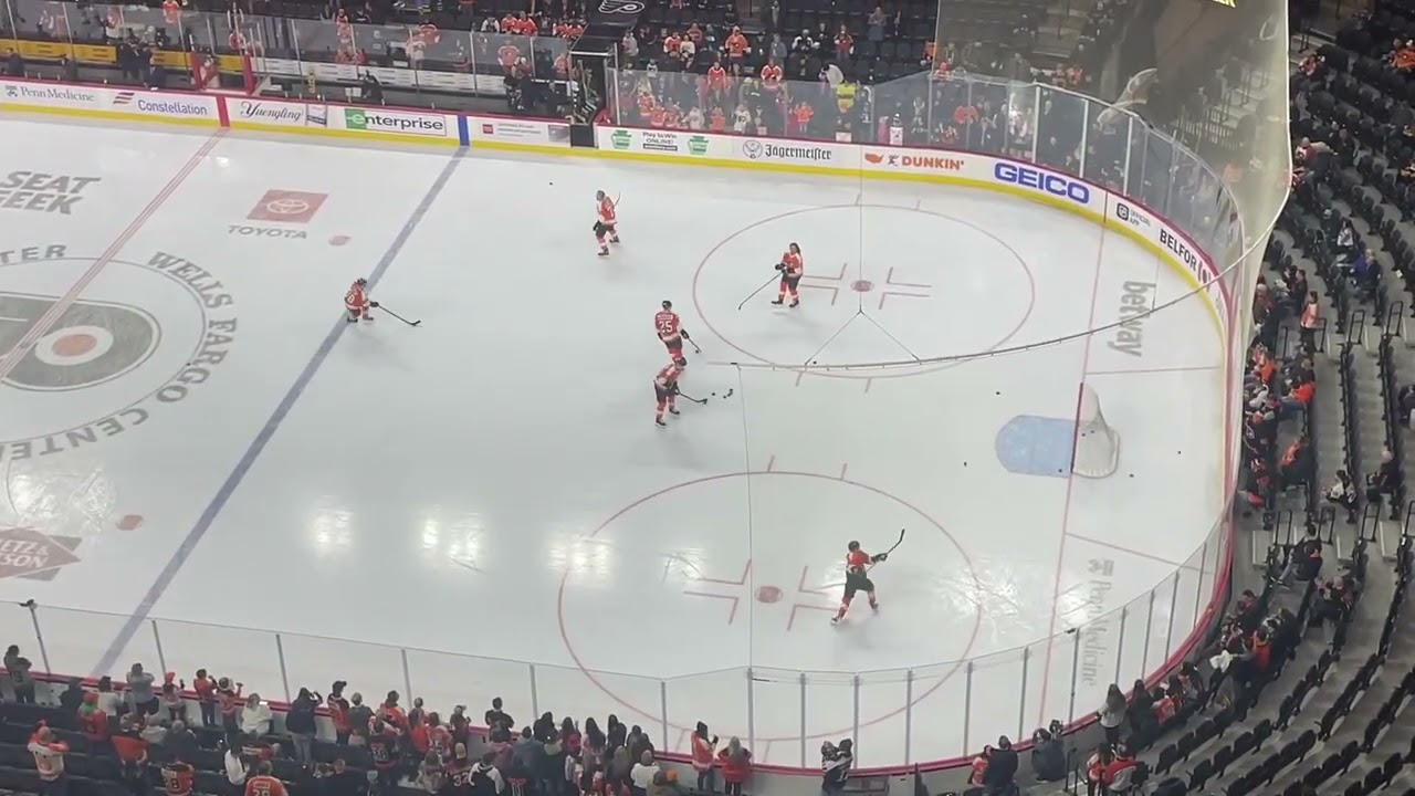 Clips from Philadelphia Flyers warmups vs Minnesota Wild 3/3/22