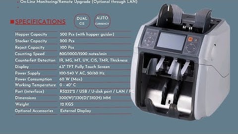 Metagold MG 9100+ (1+1 Full Fitness Banknote Sorter)