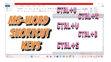 MS-Word Shortcut Keys for Beginners| Microsoft Word Keyboard Shortcut| Most Useful