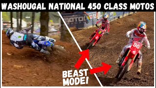 NOBODY Can Beat Hunter & Jett Lawrence! Haiden Deegan Turn 2 Crash & Comeback at Washougal 