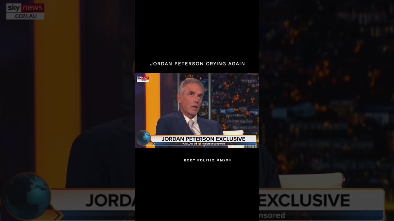 Jordan Peterson Cry Again On TV With Piers Morgan