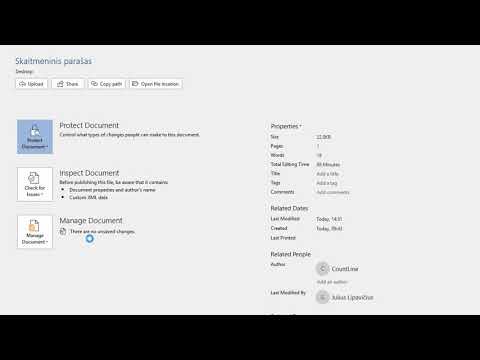 Video: Kaip Apsaugoti „Word“dokumentą