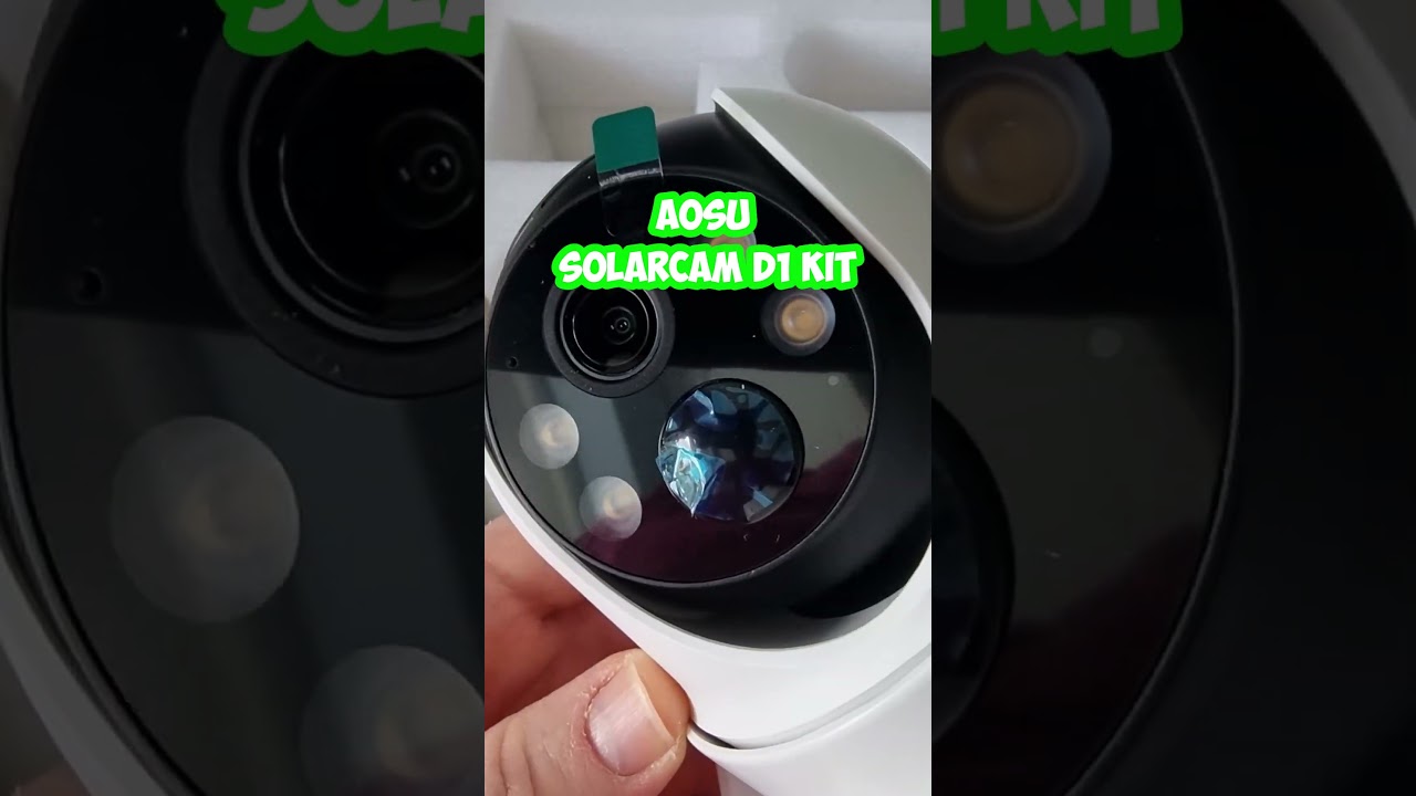 AOSU SolarCam D1 Kit - Outdoor Security 24/7 Constant Recording & Motion Tracking