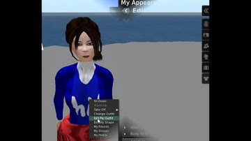 Changing avatar appearance in Second Life