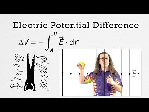 Electric Potential Difference using Integrals