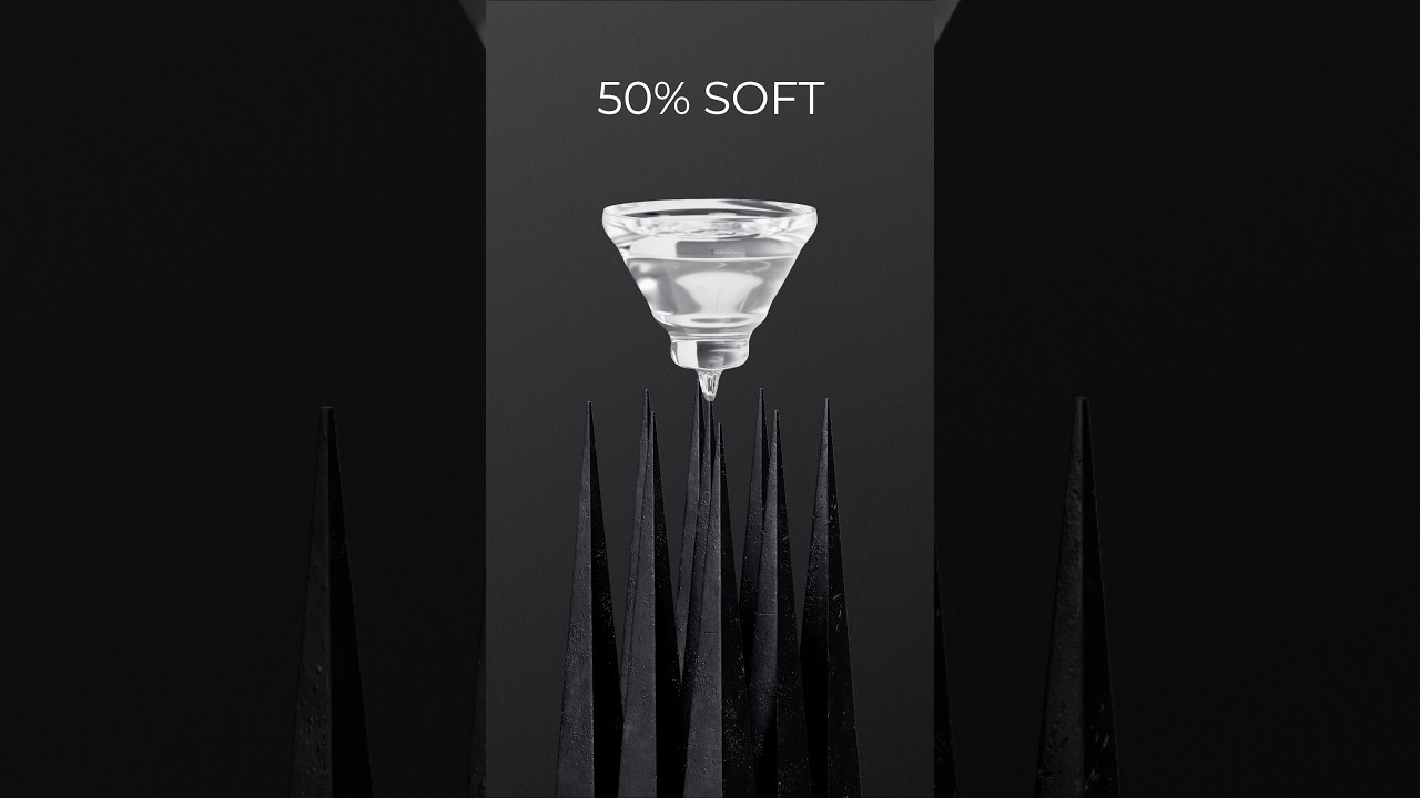 0% vs 100% Softness 3D Soft Body Simulation 