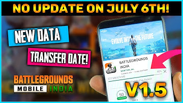 BGMI 1.5 Update Not Coming On 6th July || Data Transfer New Date Is Here ||  Official New Dates