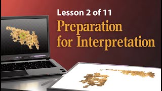 Preparation for Interpretation - Lesson 2 : He Gave Us Scripture: Foundations of Interpretation