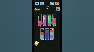 Water Color Sort Level 250 WalkThrough Solution Gameplay | user help | #watercolor#shorts#level250