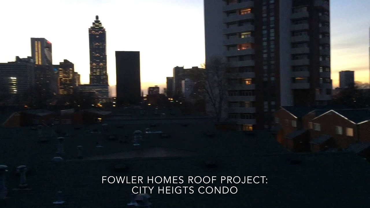 Atlanta Skyline from a Roofing project Fowler Homes is working on. Re