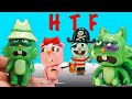 Happy Tree Friends Лифти Шифти Гигглс и Рассел Лепим с Лепка Go 