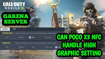 POCO X3 NFC HIGH GRAPHIC GAMEPLAY | CALL OF DUTY MOBILE | BLACK SCREEN FIX