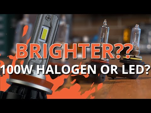 Video: Ar halogeninės lemputės yra šviesesnės nei LED?