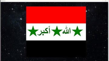 Iraq Flag using Turtle in python