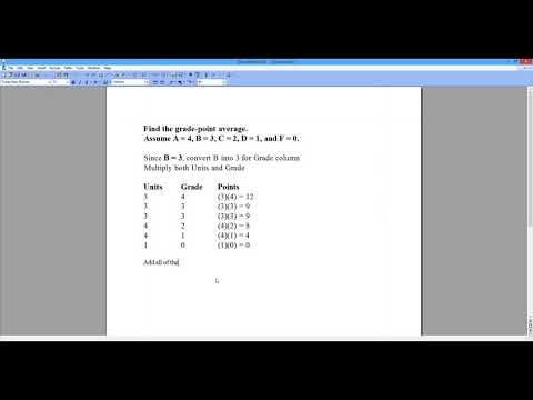 How to Find the Grade Point Average (GPA). [HD]