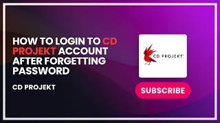 How to Login to CD Projekt Account After Forgetting Password
