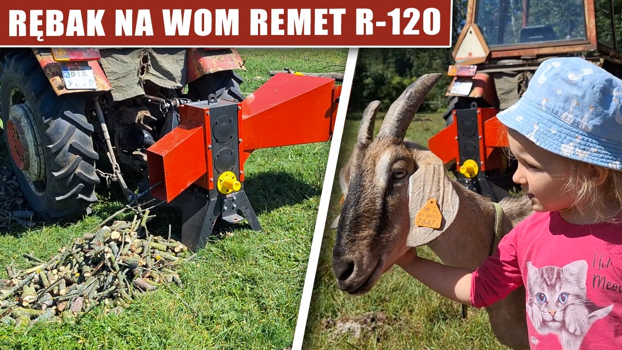 Rębak na WOM REMET R-120 - szybkie cięcie