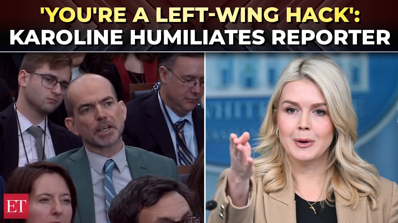 'You're left-wing activist…': White House press room explodes as Leavitt slams 'fake journalist'