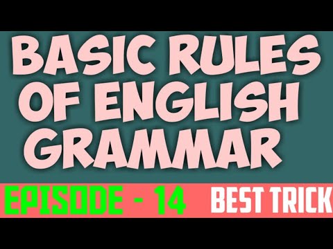 Basic rules of english speaking .billal_hossain88@yahoo.com Basic Rules Of English Grammar | Episode - 14 | Helping Verbs | English