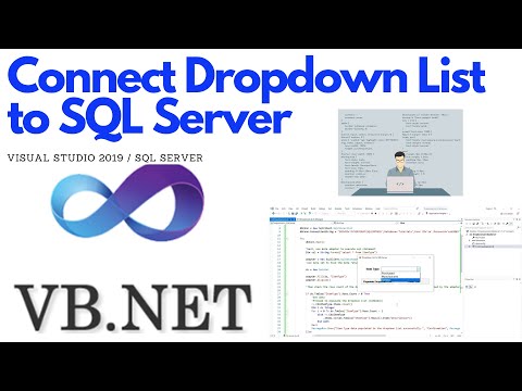 Connect Dropdown List (ComboBox) to SQL Server - VB.NET Forms #ezettutorial #vbnet