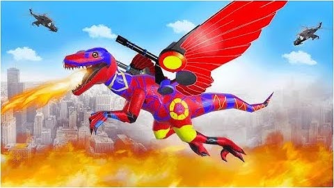 Flying Dino Transform Robot Part-2 | Rescue City Dinosaur Robot Android GamePlay | By Game Crazy