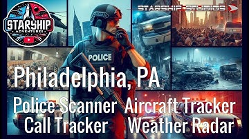 🔴NO KINGS PROTESTS - LIVE Philadelphia Police Scanner + Aircraft Tracker