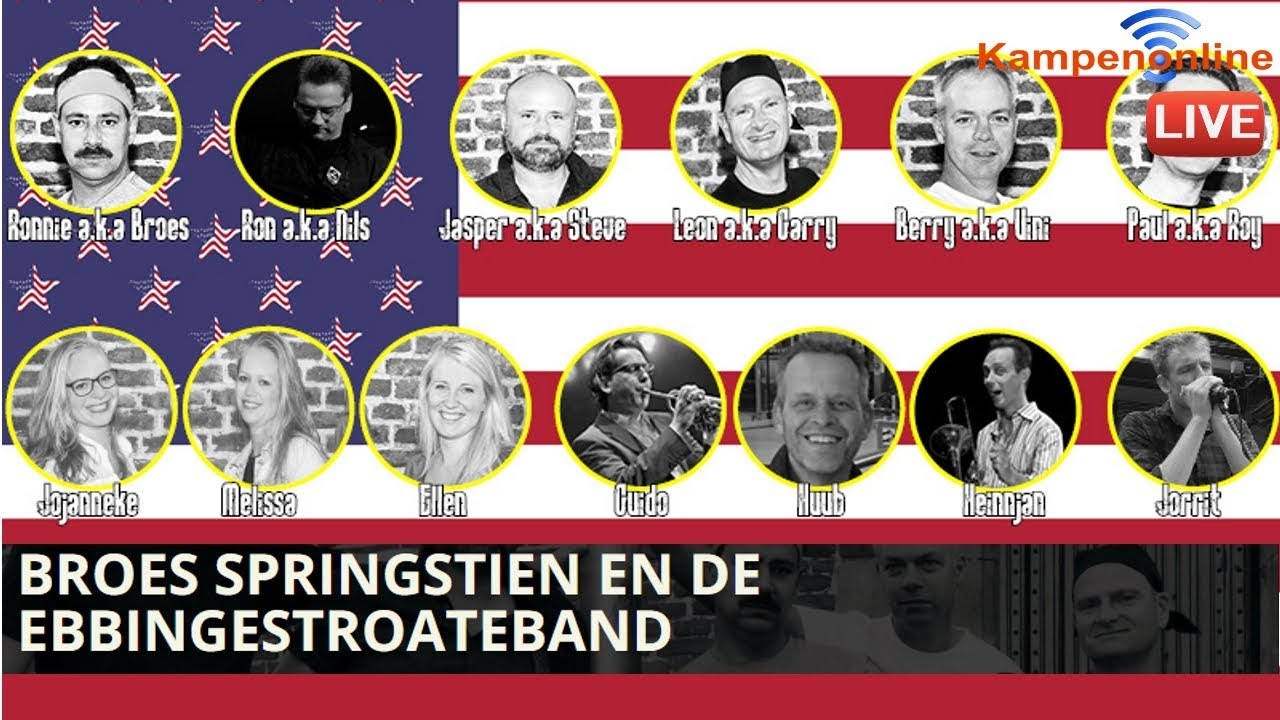 BROES SPRINGSTIEN EN DE EBBINGESTROATEBAND  - KampenOnline Livestream
