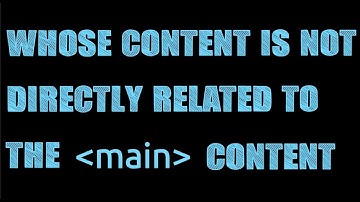 Coding for Beginners: HTML Basics #12— The Aside Element