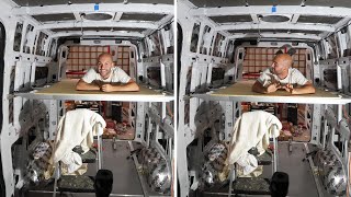 Installing Ikea Skorva Struts in our Sprinter Van | Day 8