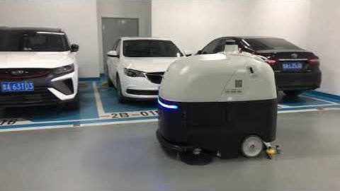 VIGGO autonomous cleaning robots in action at an underground garage!