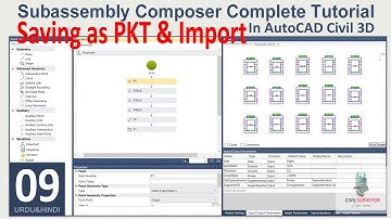 Subassembly Composer Pt.09 | Saving as PKT & Importing into Civil 3D | Subassembly Composer