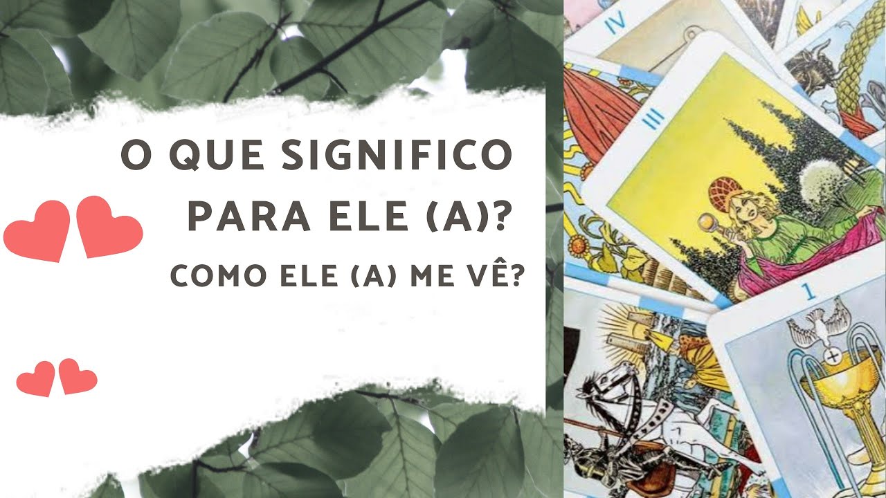 O que significo para ele(a)? 💘Como ele(a) me vê nesse momento? ♥️ #tarotdoamor