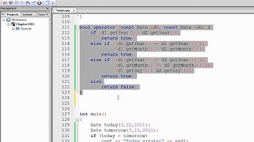 1403 Overloading Relational Operators