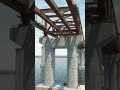 3D view grider beam supported  bridge
